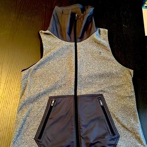 Cold gear running vest.